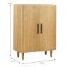 Vincent 2 Door Drinks Cabinet Oak Diemnsions