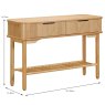 Vincent 2 Drawer Console Table Oak Dimensions