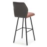 Paulo High Bar Stool Fabric Coral Back