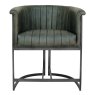 Latino Dining Chair Faux Leather Light Grey