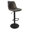 Barcelona High/Low Gas Lift Bar Stool Faux Leather Brown