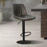 Barcelona High/Low Gas Lift Bar Stool Faux Leather Brown Lifestyle