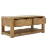 Ellie 2 Drawer Coffee Table Oak Open