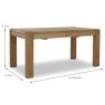 Ellie 8-10 Person Extending Dining Table Oak Dimensions