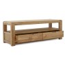 Ellie 2 Drawer TV/Entertainment Unit Oak Open