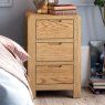 Ellie 3 Drawer Bedside Locker Oak Lifestyle