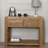 Ellie 2 Drawer Console Table Oak Lifestyle