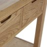 Ellie 2 Drawer Console Table Oak Close Up