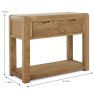 Ellie 2 Drawer Console Table Oak Dimensions