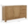 Ellie 2 Door + 3 Drawer Sideboard Oak Dimensions