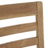 Ellie Dining Chair Faux Leather Brown & Oak Close Up