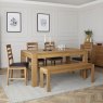 Ellie Dining Chair with Faux Leather Seat Pad Brown Lifestyle