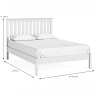 Lille King (150cm) Bedstead White Dimensions