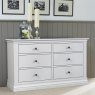 Lille 3 + 3 Drawer Chest Of Drawers White Lifestyle