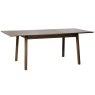 Cava 4-6 Person Extending Dining Table Smoked Oak Extended