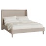 Emile Super King (150cm) Bedstead With Fabric Headboard Cream