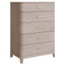 Emile 5 Drawer Tallboy Cream