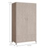 Emile 2 Door & 2 Drawer Wardrobe Cream Dimensions