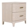 Emile 2 Drawer Bedside Locker Cream