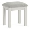 Lille Bedroom Stool Fabric Light Grey
