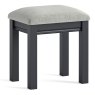 Lille Bedroom Stool Fabric Charcoal