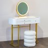 Katie Large Dressing Table Set With Stool & Vanity Mirror White