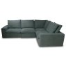 Rio 4+ Corner Sofa With Removable Covers Fabric Tasco Noche