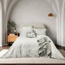Bedeck of Belfast Amalia Reversible King Duvet Cover Set White & Sliver