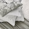 Bedeck of Belfast Amalia Reversible King Duvet Cover Set White & Sliver Stacked