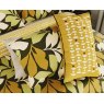 Simply Scandi Otto Reversible Super King Duvet Cover Set Chartreuse Stacked
