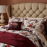 V&A Chinoiserie Charm Reversible Super King Duvet Cover Set Blue/Red Close Up