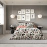 Simply Scandi Voss Reversible Single Duvet Cover Set Scarlet & Neutral
