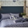 Burleigh Calico Reversible Double Duvet Cover Set Blue Close Up