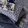 Burleigh Calico Reversible King Duvet Cover Set Blue Stacked