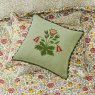 Morris & Co Rose Bough's Reversible Double Duvet Cover Set Green & Rose Stacked