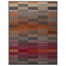 Abstract Blocks Throw 140cm x 180cm Burnt Orange Flat