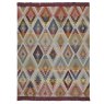 Ikat Diamond Throw 140cm x 180cm Multicoloured Flat