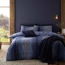 Catherine Lansfield Melrose Brushed Cotton Tweed Check Reversible Double Duvet Cover Set Blue