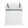 Bianca Remy Embroidery Single Duvet Cover Set White & Blue Duvet Covers