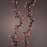 LED Cherry Compact Twinkle Lights 1100cm Red Dark