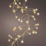 Micro LED Cluster Twinkle Lights 300cm Gold & Warm White Dark