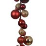 Shatterproof Bauble Garland Red & Gold 6ft/180cm
