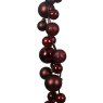 Shatterproof Bauble Garland Oxblood 6ft/180cm