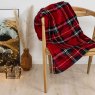 Check Throw Red 200cm x 150cm Lifestyle