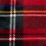 Check Throw Red 200cm x 150cm Fabric Close Up