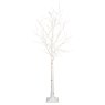 5ft/150cm Micro LED Birch Christmas Tree With Warm White Lights