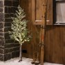 6ft/180cm LED Snowy Pine Christmas Tree Green With Warm White Lights Lifestyle