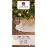 Iron Tree Ring With Snowflakes White & Gold 72cm Close Up