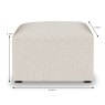 Belform Julian Footstool Fabric Category 0 Dimensions