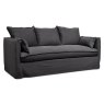 Beatrice 3 Seater Sofa With Removable Covers Fabric 6 Anthracite